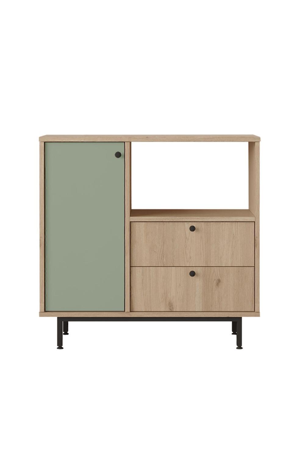 Latte Série Marron Angle Multifonction Armoire Cuisine Armoire Panier-Ihlamur Yeşili LAT1-SY