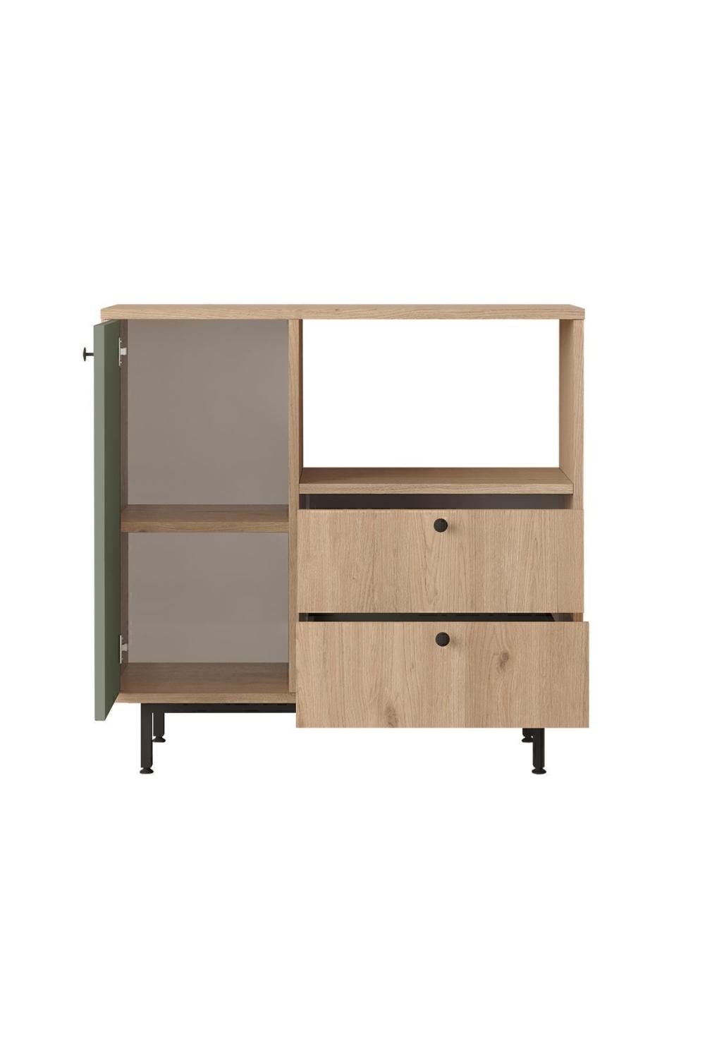 Latte Série Marron Angle Multifonction Armoire Cuisine Armoire Panier-Ihlamur Yeşili LAT1-SY