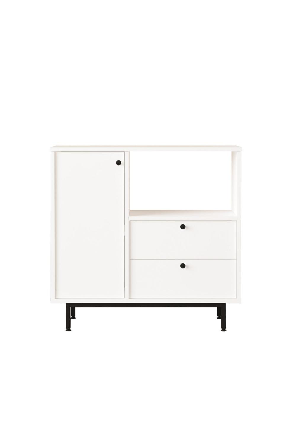 Latte Série Marron Angle Multifonction Armoire Cuisine Armoire Blanc LAT1-W