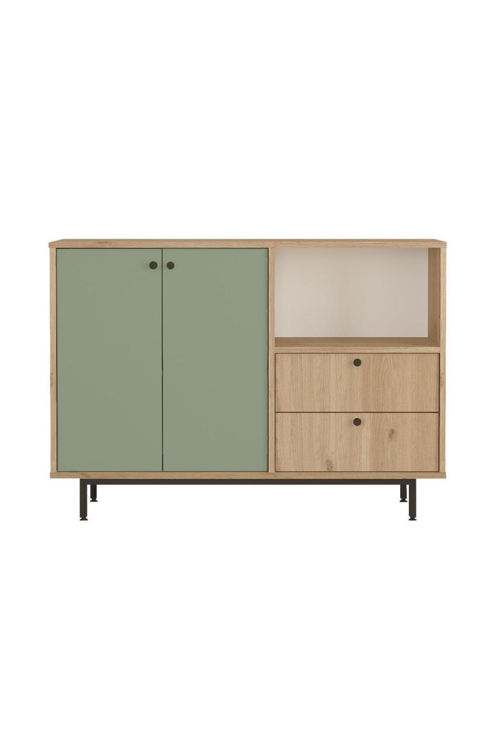 Latte Série Marron Angle Multifonction Armoire Cuisine Armoire Panier-Ihlamur Yeşili LAT2-SY