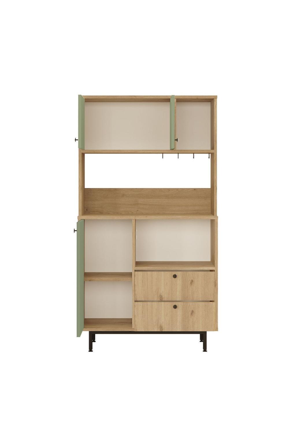 Latte Série Marron Angle Multifonction Armoire Cuisine Armoire Panier-Ihlamur Yeşili LAT3-SY