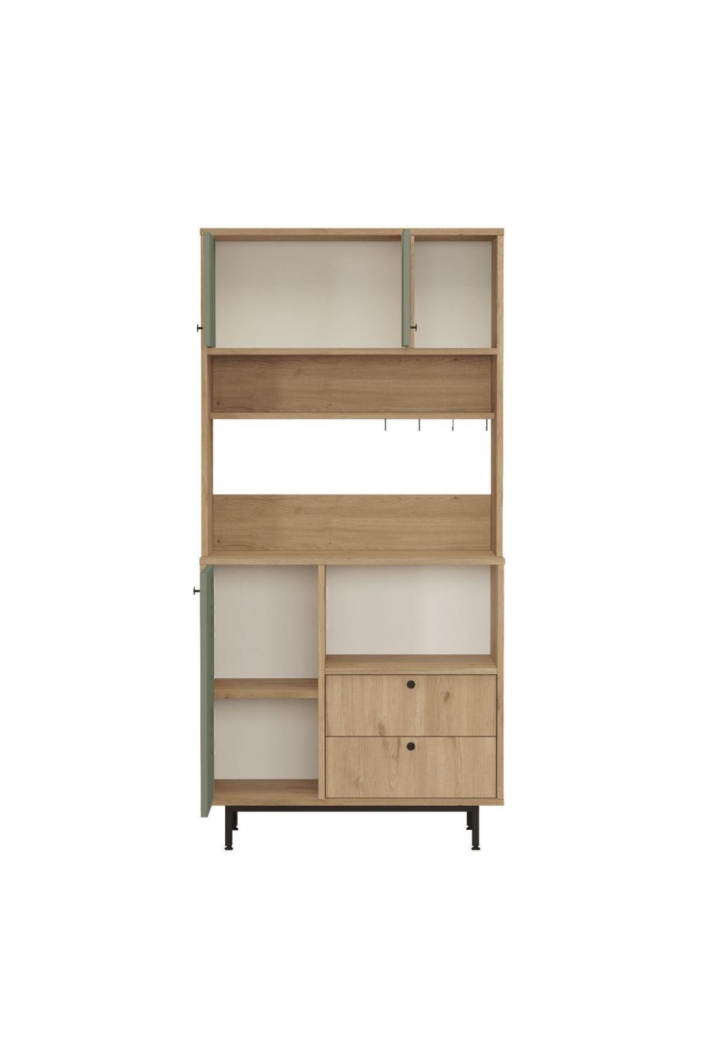 Latte Série Marron Angle Multifonction Armoire Cuisine Armoire Panier-Ihlamur Yeşili LAT4-SY