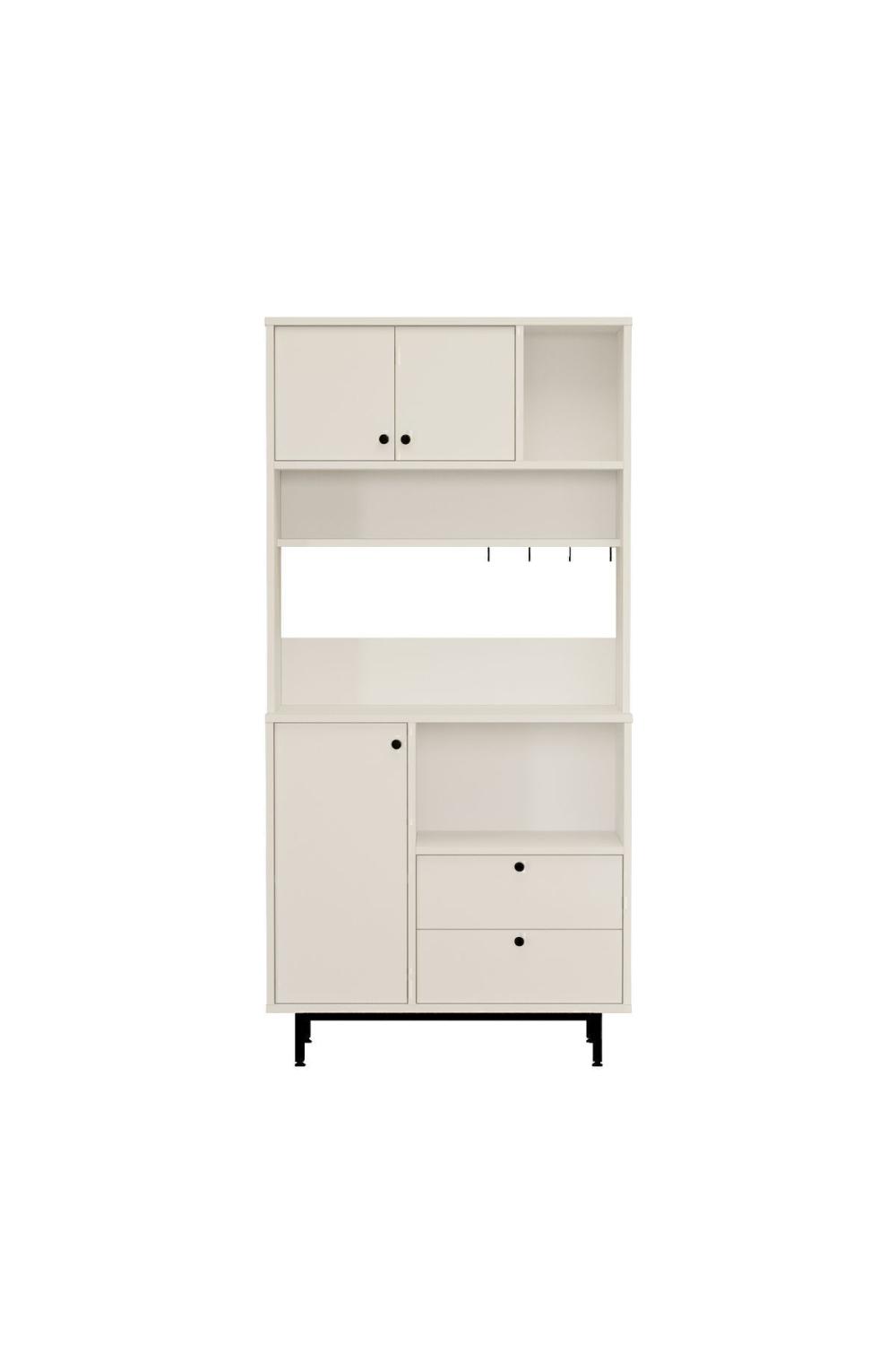 Latte Série Marron Angle Multifonction Armoire Cuisine Armoire Blanc LAT4-W