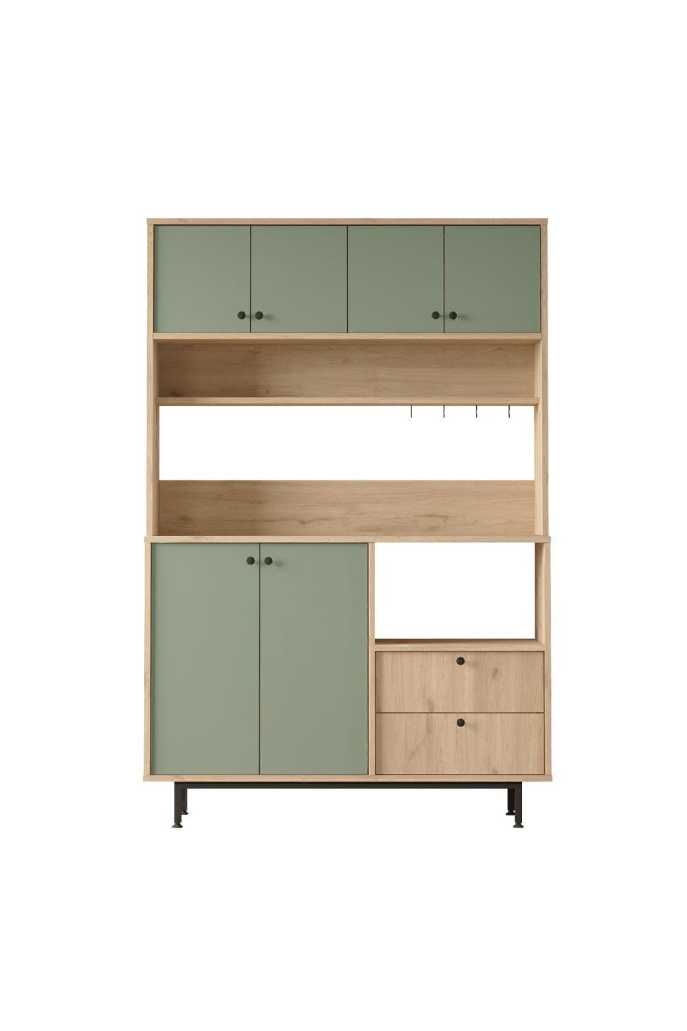 Latte Série Marron Angle Multifonction Armoire Cuisine Armoire Panier-Ihlamur Yeşili LAT5-SY