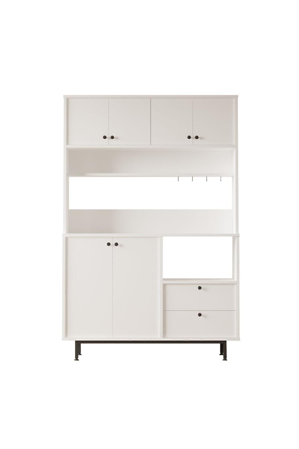 Latte Série Marron Angle Multifonction Armoire Cuisine Armoire Blanc LAT5-W