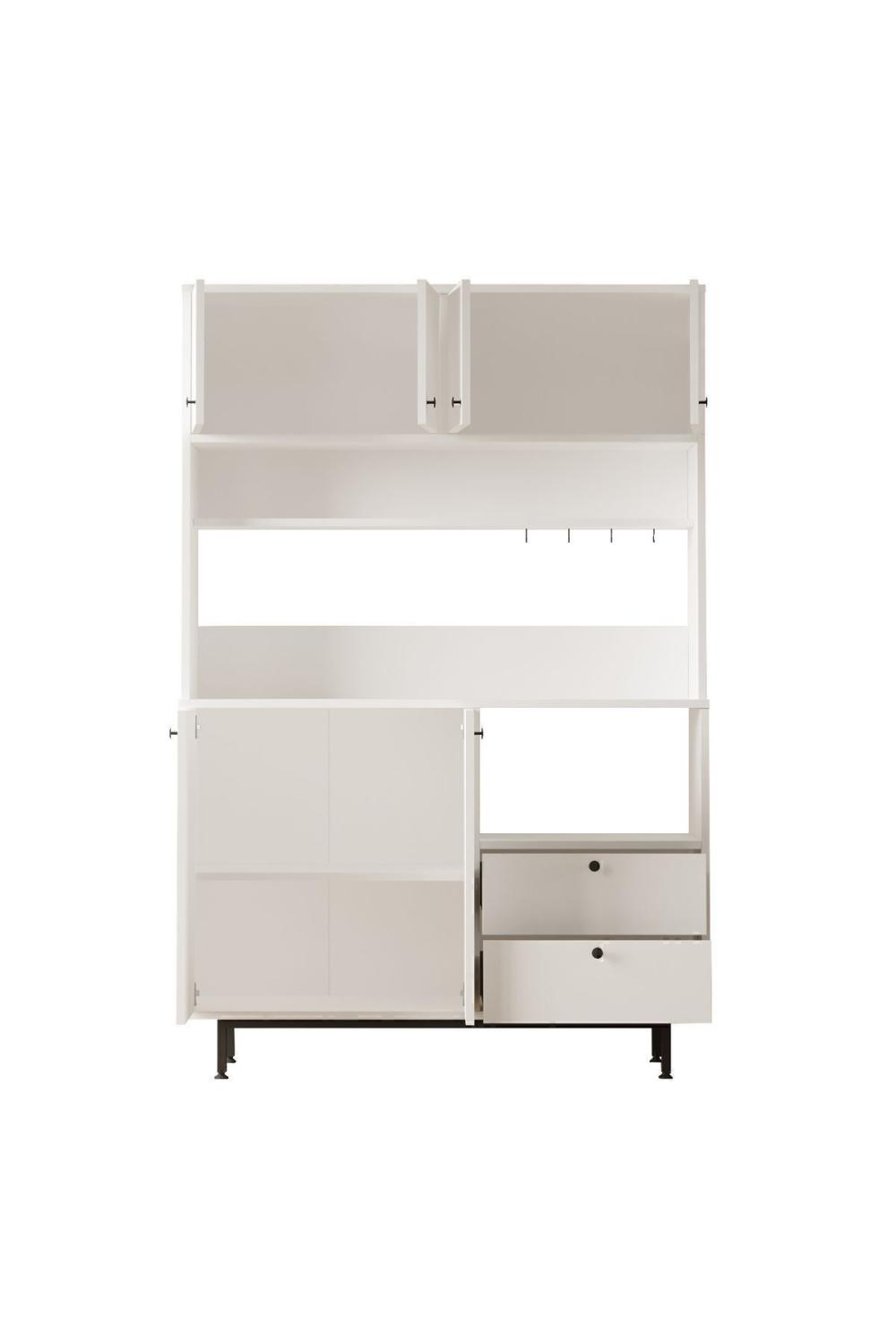 Latte Série Marron Angle Multifonction Armoire Cuisine Armoire Blanc LAT5-W