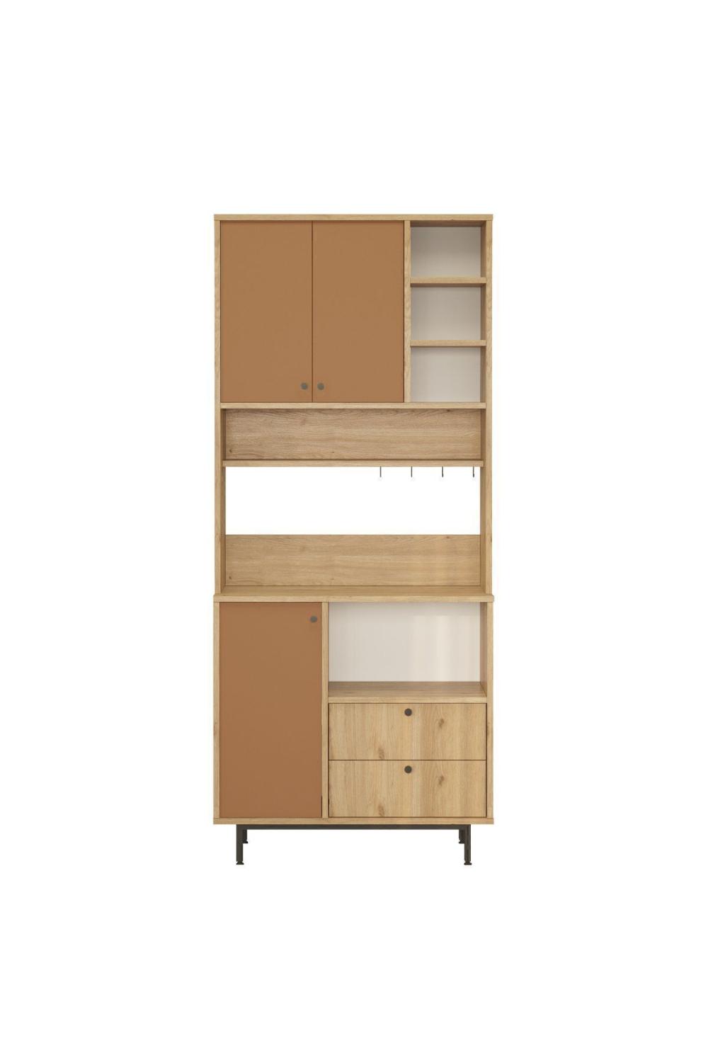 Latte Série Marron Angle Multifonction Armoire Cuisine Armoire Panier-Kiremit LAT6-SK