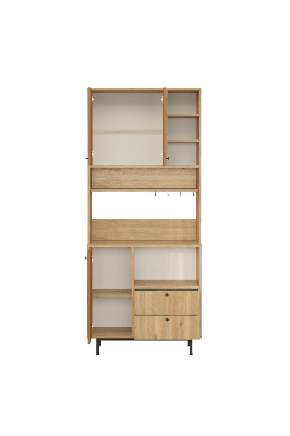 Latte Série Marron Angle Multifonction Armoire Cuisine Armoire Panier-Kiremit LAT6-SK