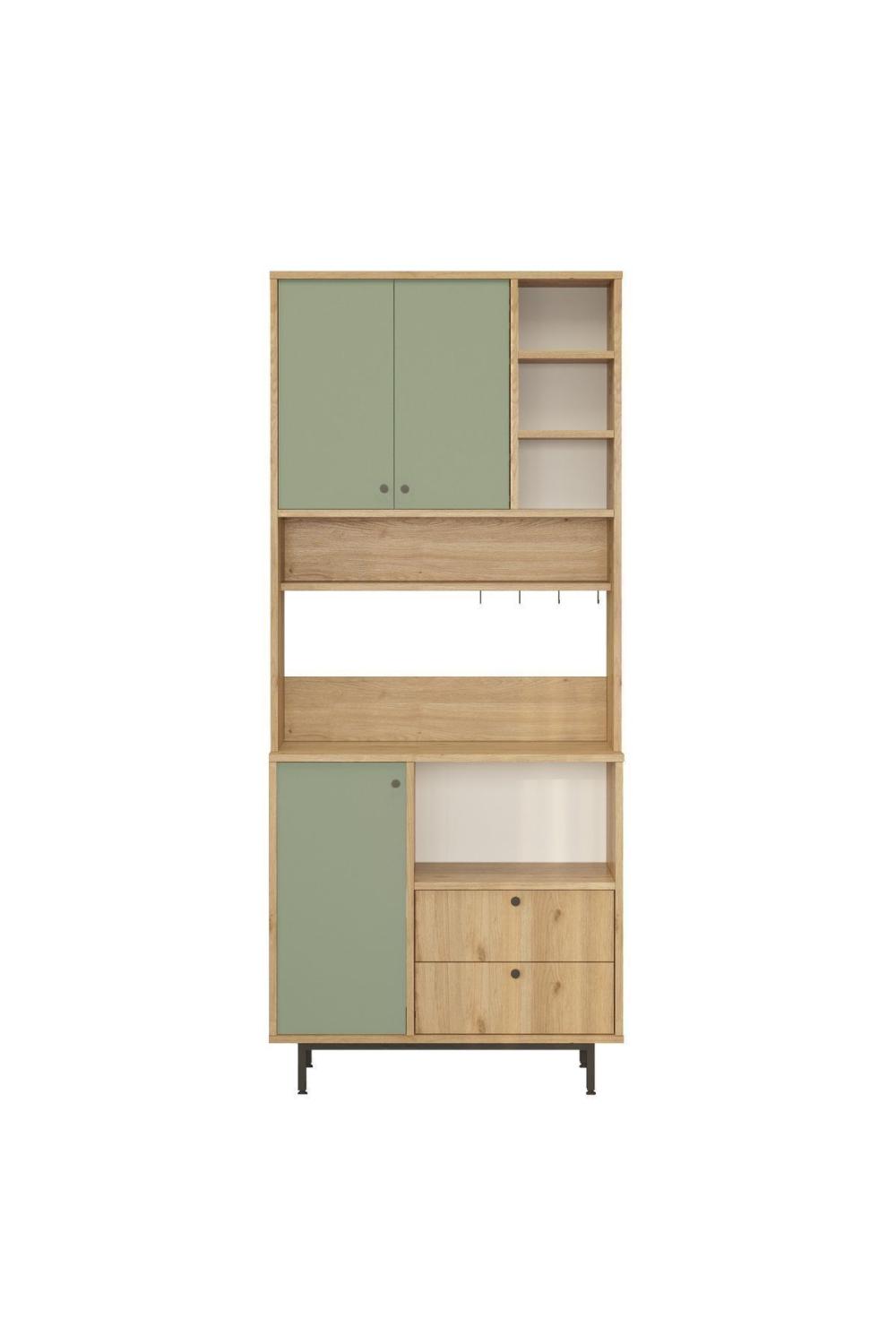 Latte Série Marron Angle Multifonction Armoire Cuisine Armoire Panier-Ihlamur Yeşili LAT6-SY