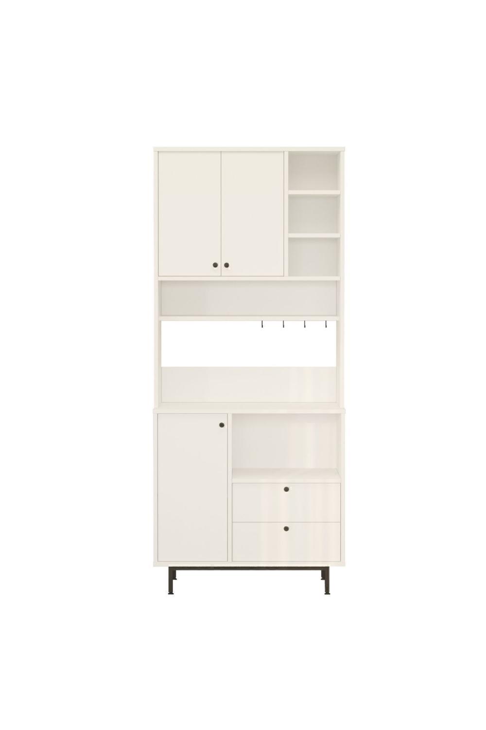 Latte Série Marron Angle Multifonction Armoire Cuisine Armoire Blanc LAT6-W