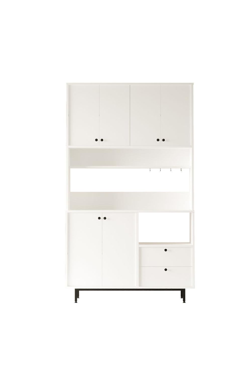 Latte Série Marron Angle Multifonction Armoire Cuisine Armoire Blanc LAT7-W