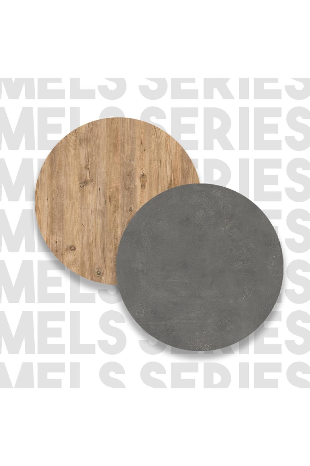 Leeds Table basse Avec portes Pin-Béton LEE3-AG