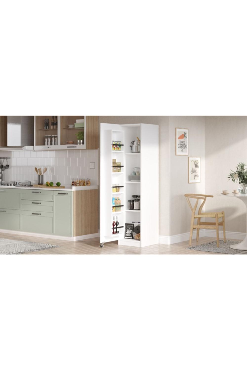Lyon Multifonction Armoire Kiler Armoire Erzak Armoire Blanc LYO1-W