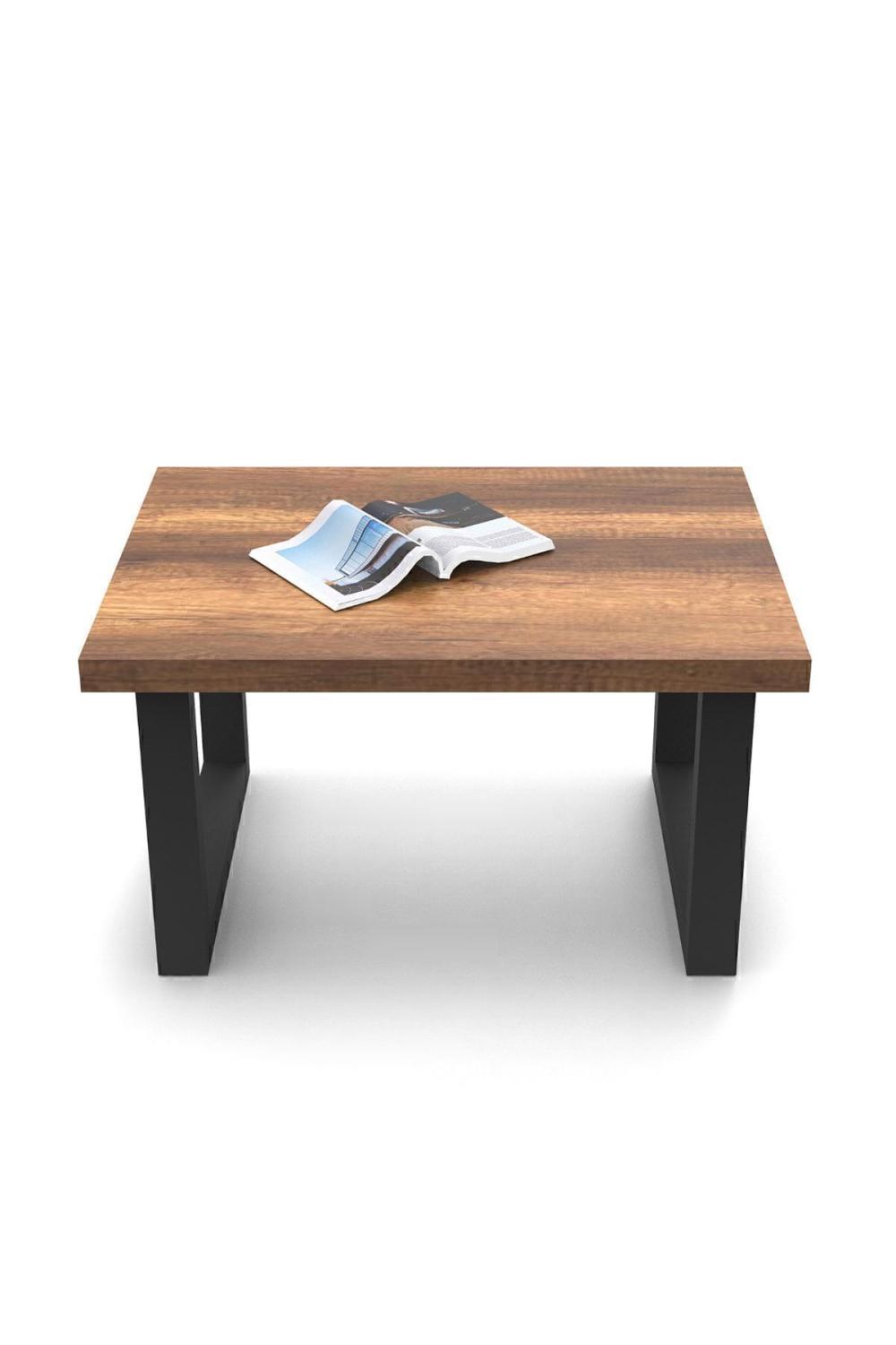 Table d’Appoint de Bureau Meva avec Pieds Métalliques – Style Baroque MEV02-BA
