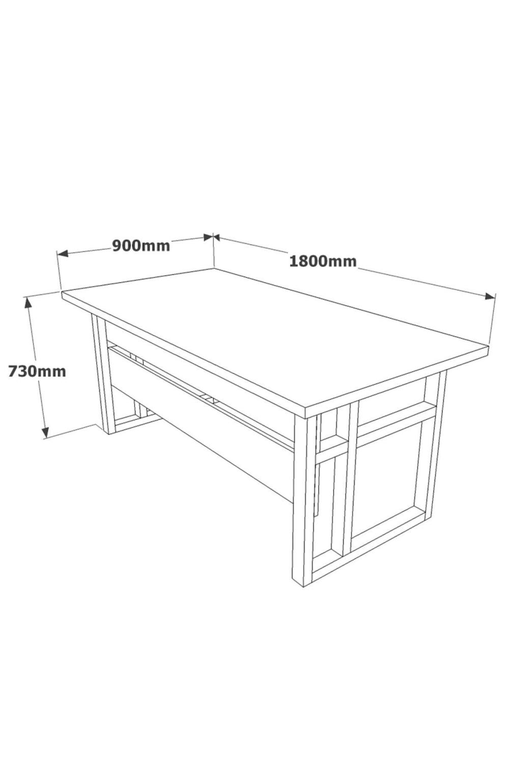 Ensemble Bureau Meva 2 Pièces (Bureau + Table d’Appoint) – Style Baroque MEV07-BA