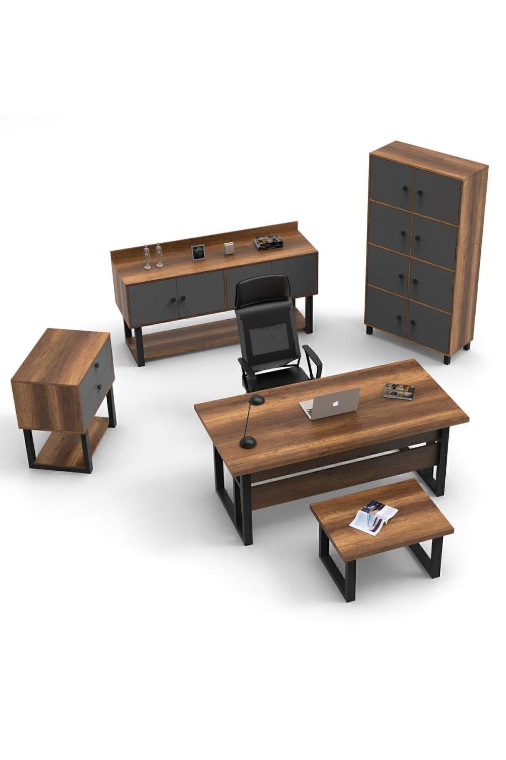 Meva ABCDF Bureau Bureau Table Ensemble Baroque-Anthracite MEV11-BA