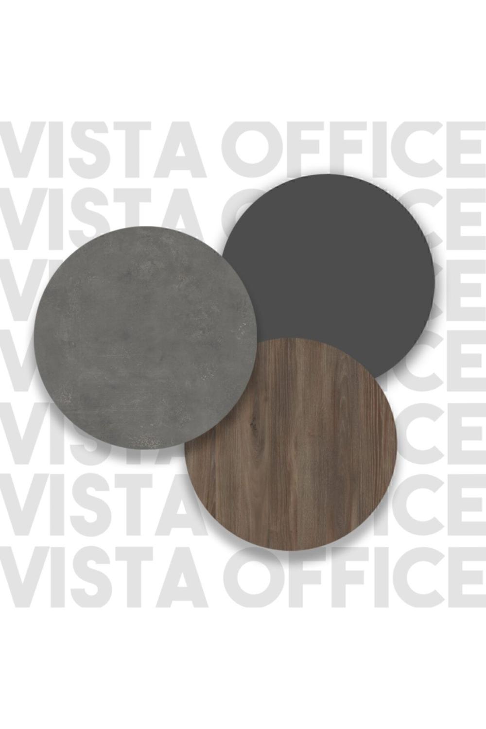 Table d’Appoint de Bureau Navaris 80×60 cm – Café, Béton & Anthracite NAV2-CGA