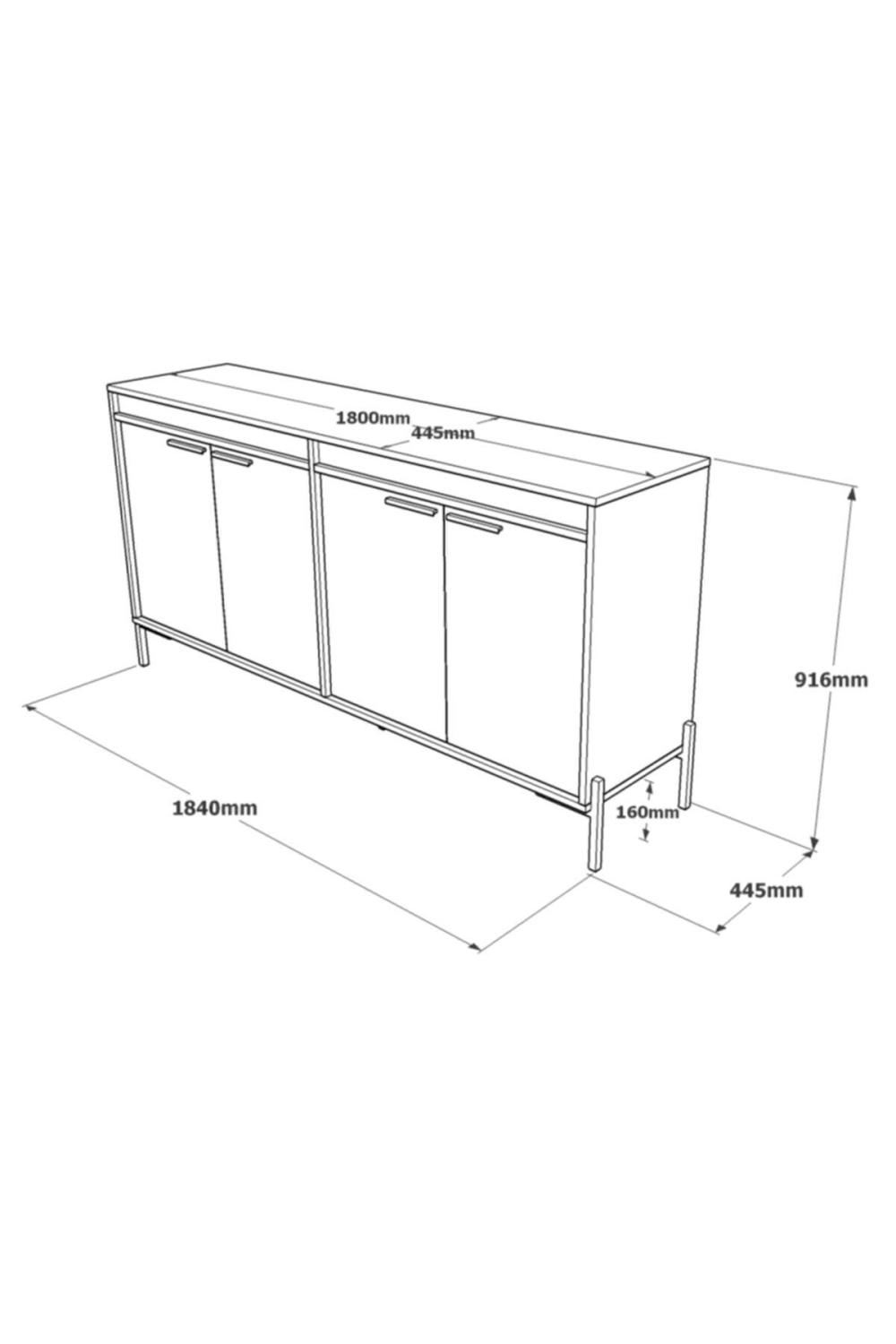 Navaris E Bureau Konsol Klasör Armoire Métal Sur pieds Marron-Béton-Anthracite NAV5-CGA