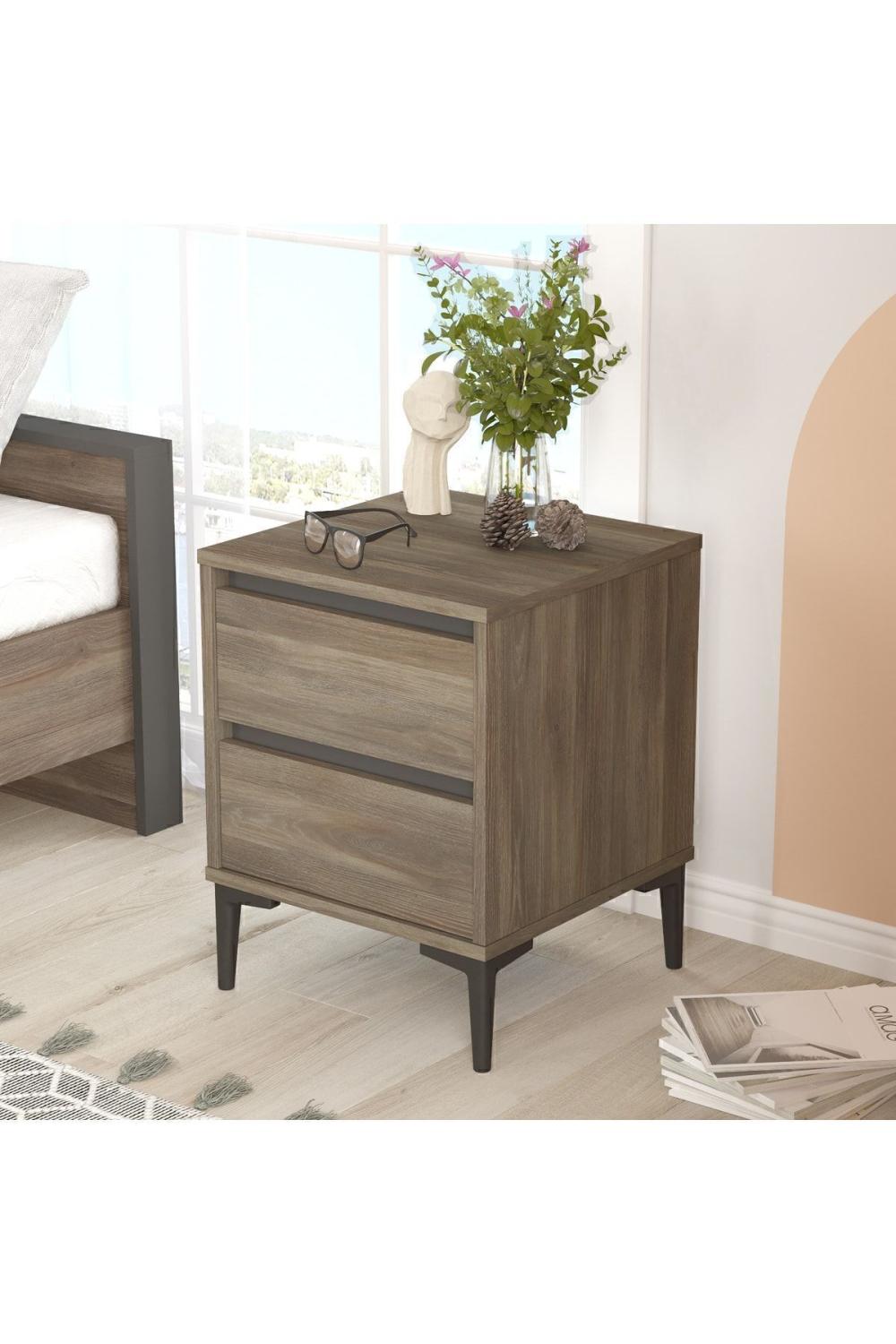 Oliver Komodin 2 Avec tiroirs Marron-Anthracite OLI6-CA