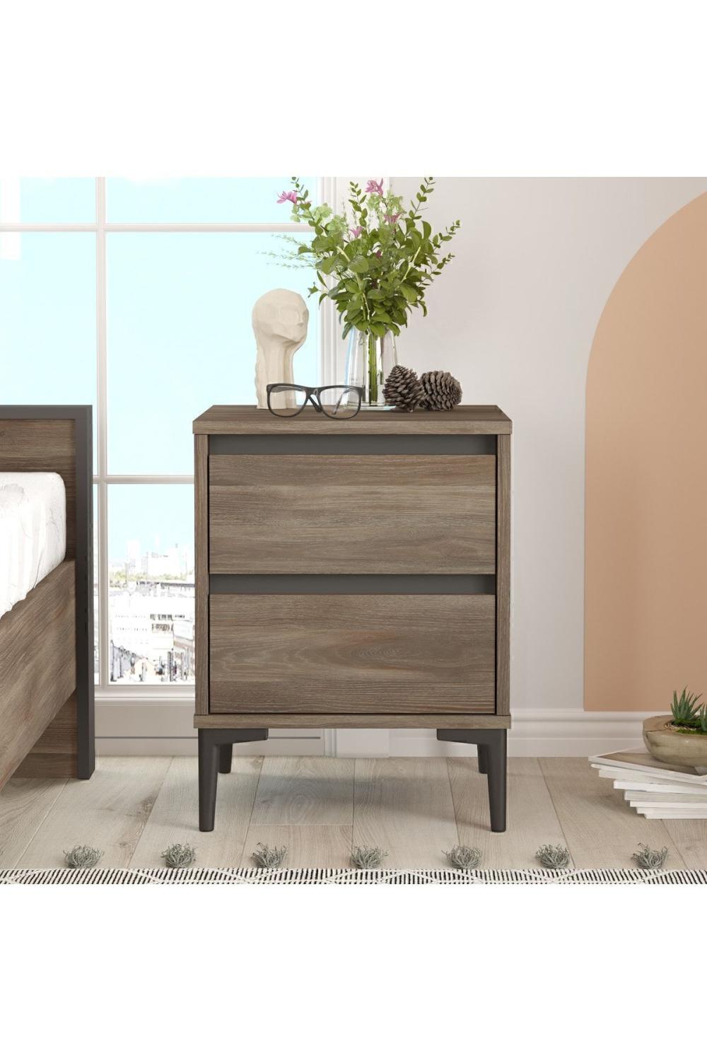 Oliver Komodin 2 Avec tiroirs Marron-Anthracite OLI6-CA