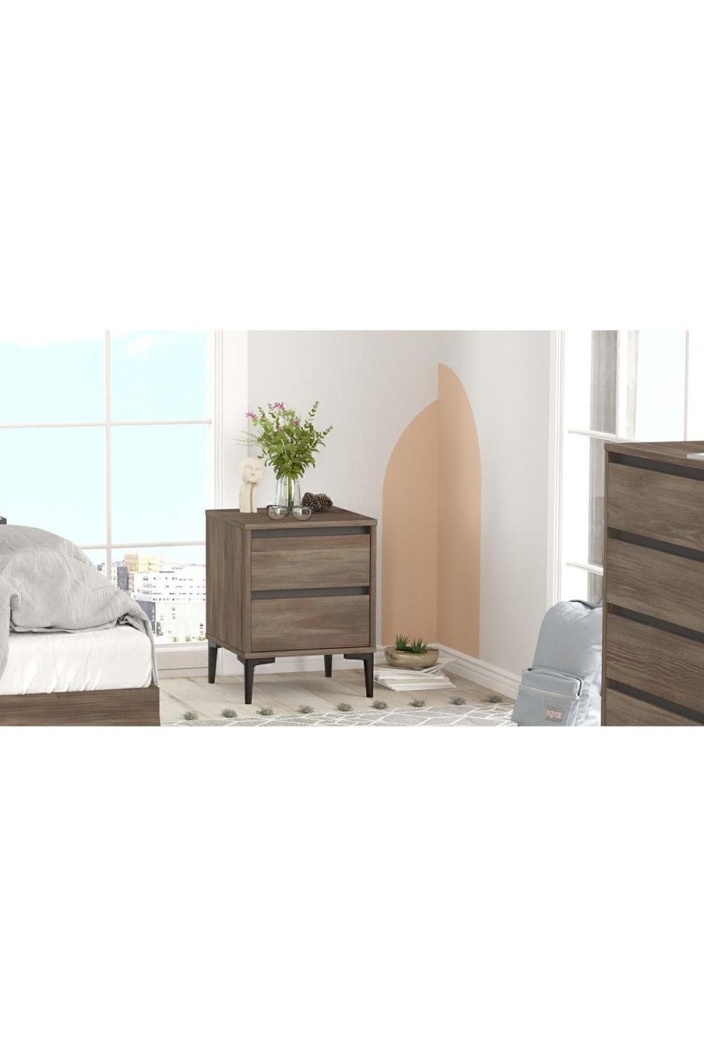 Oliver Komodin 2 Avec tiroirs Marron-Anthracite OLI6-CA
