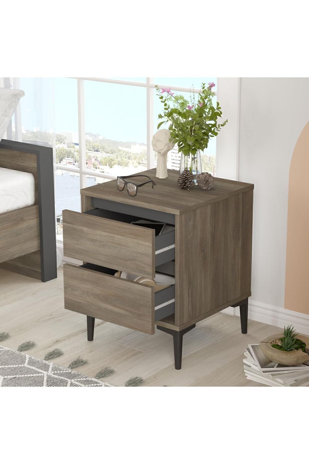 Oliver Komodin 2 Avec tiroirs Marron-Anthracite OLI6-CA