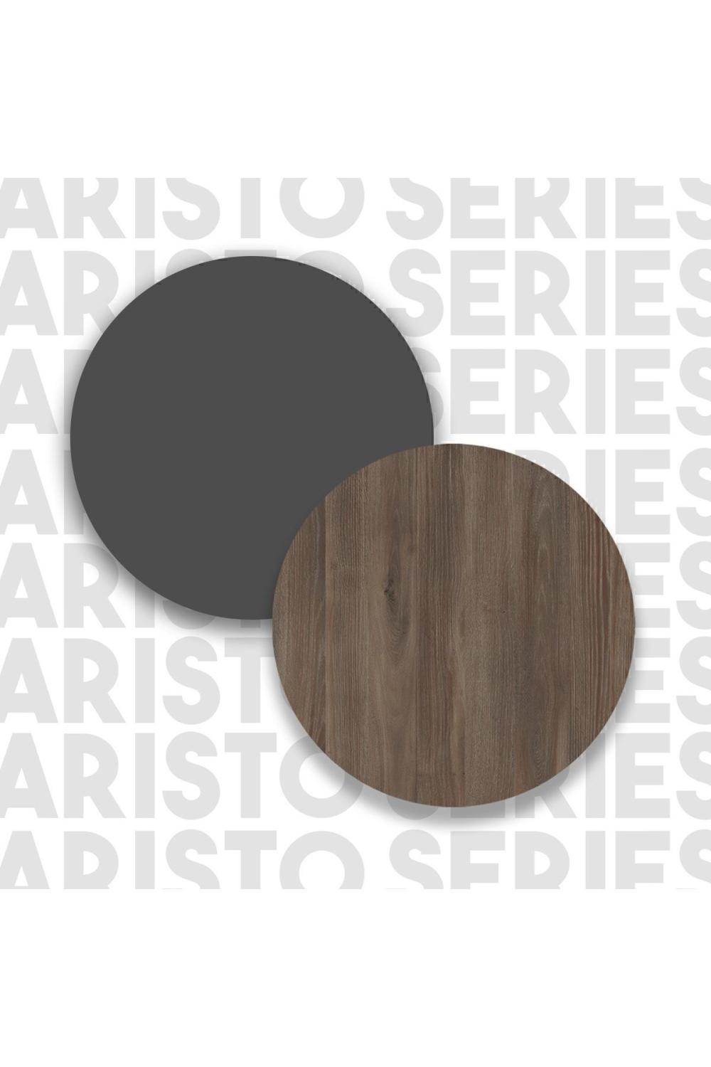 Oliver Armoire Elbise Armoire Geniş 4 Avec portes À étagères Marron-Anthracite OLI9-CA