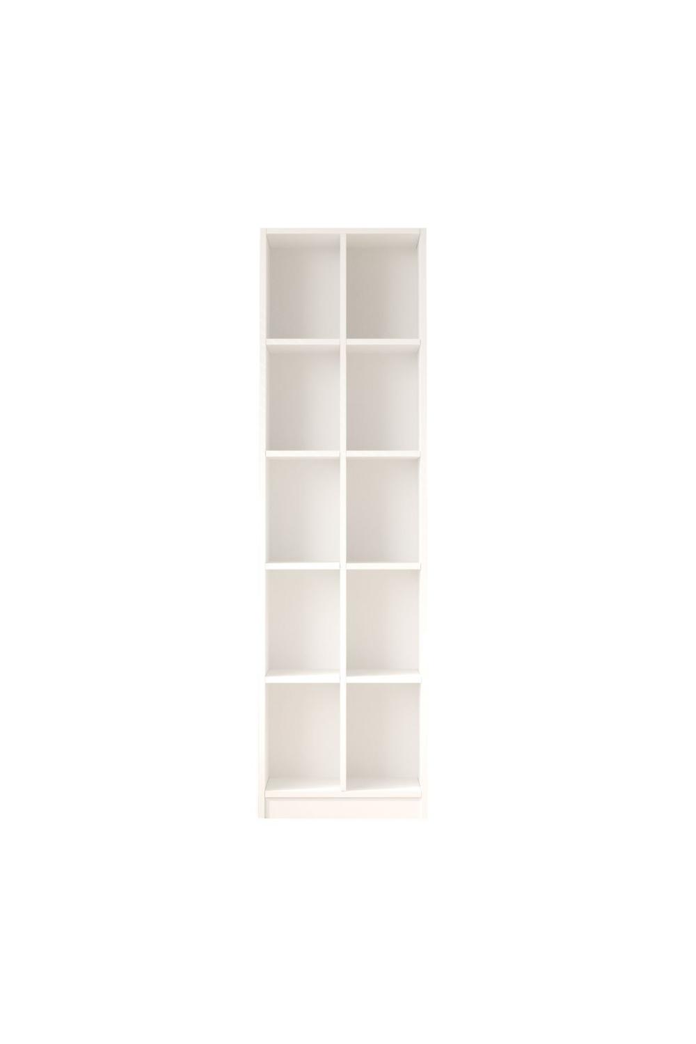Bibliothèque Oscer Large 180 cm avec 10 Étagères – Blanc OSC1-W