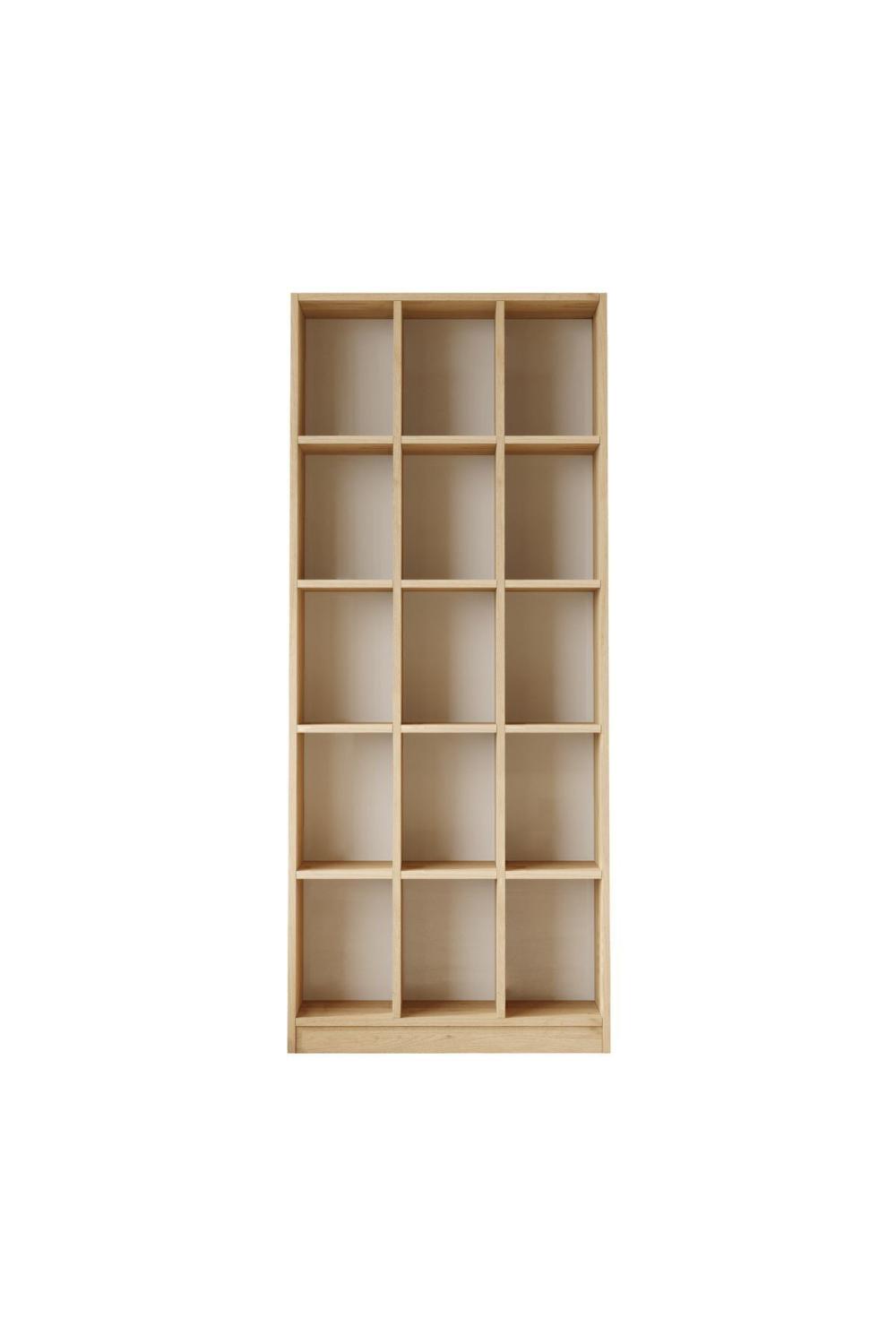 Oscer Geniş Bibliothèque 15 À étagères 180cm Panier OSC2-S