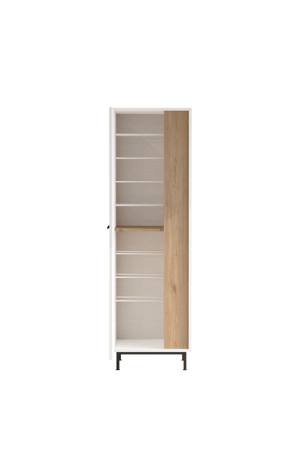 Summy Meuble à chaussures Métal Sur pieds 9 À étagères Panier-Blanc SUM2-WS