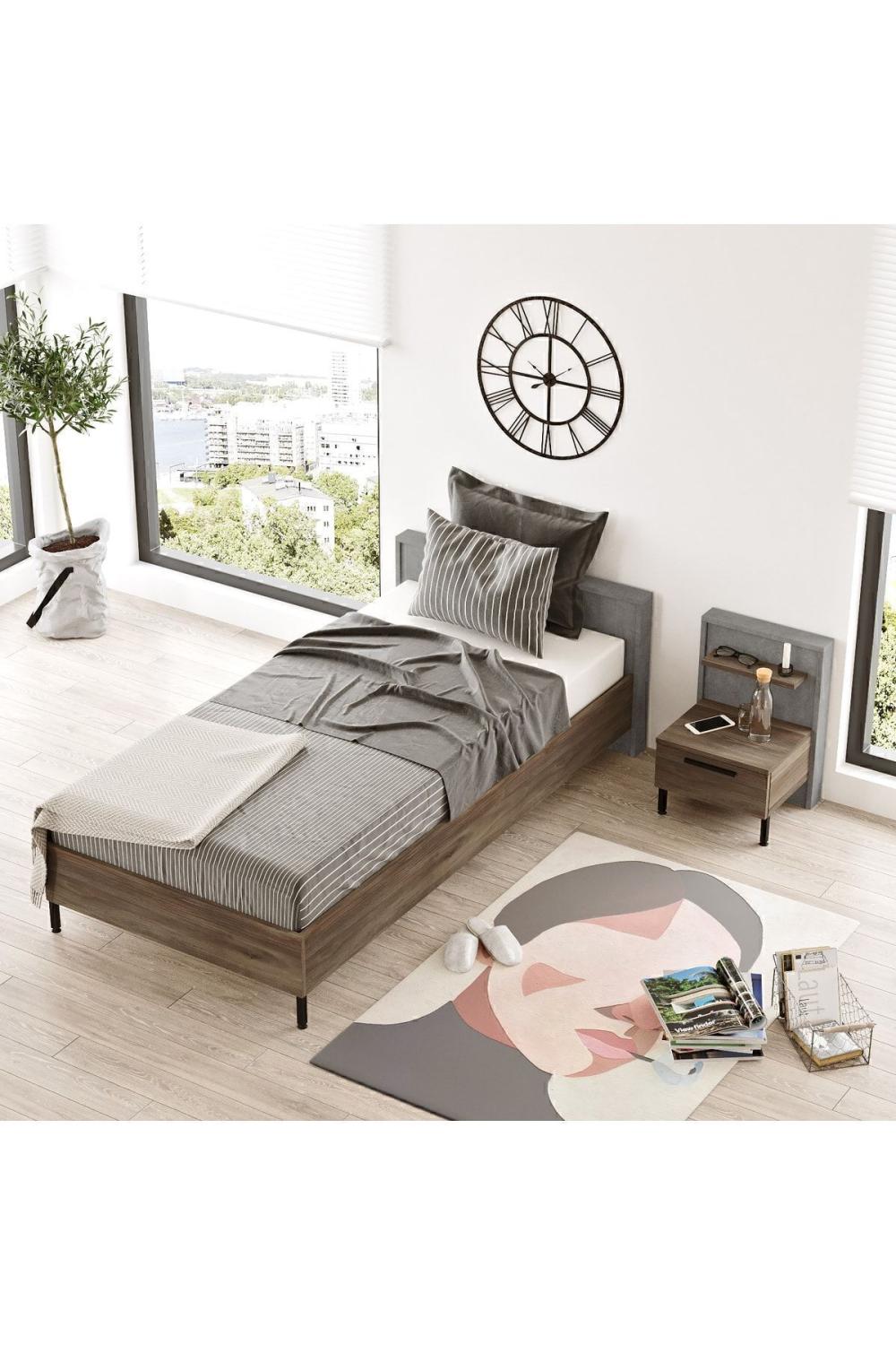Teeny Chambre ado Ensemble 2'li Ensemble Béton TEE9-CG