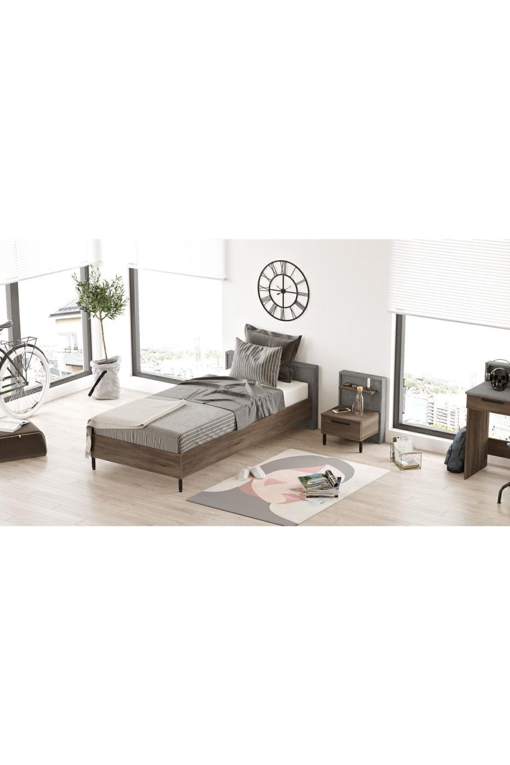 Teeny Chambre ado Ensemble 2'li Ensemble Béton TEE9-CG