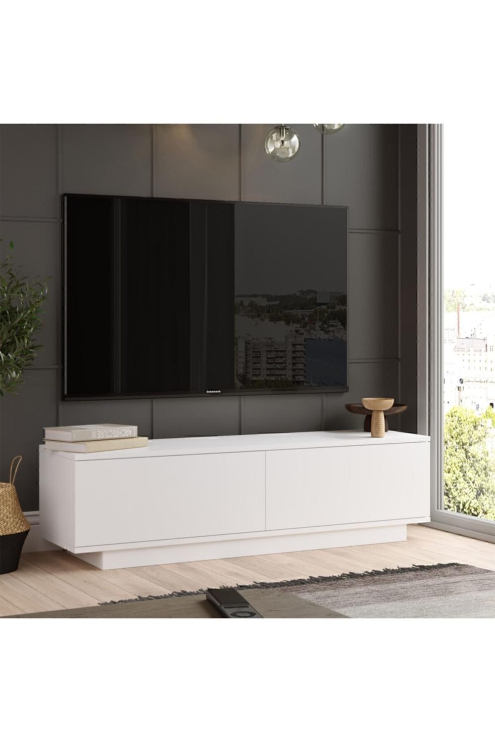 Meuble TV Vilinda 140 cm – Blanc VIL1-W