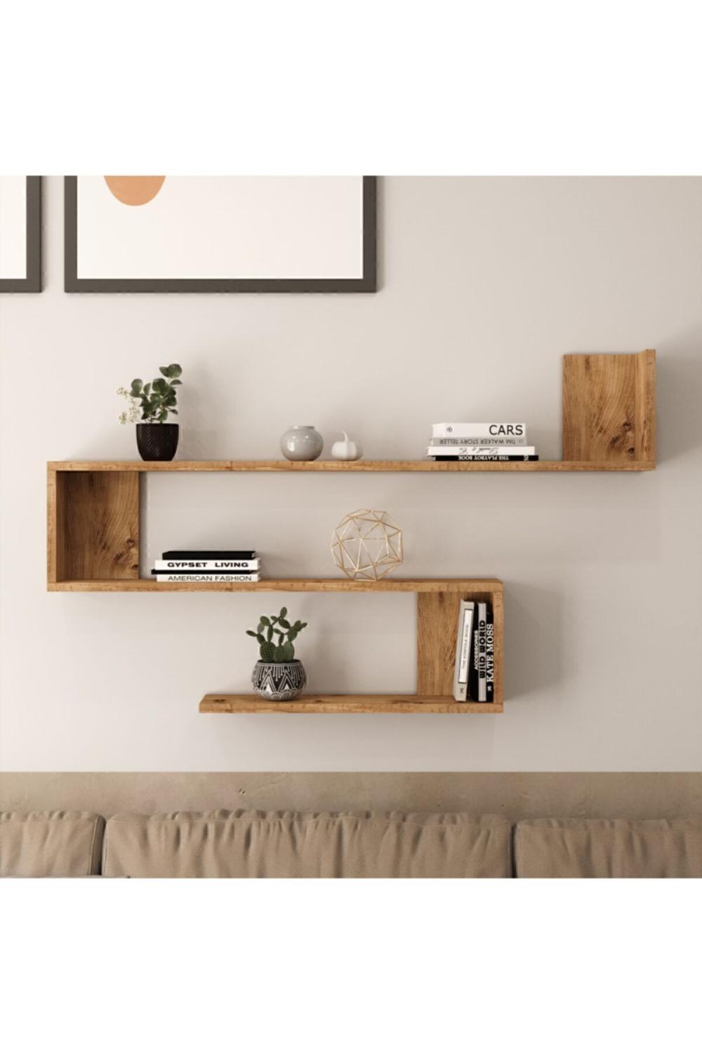 Wall R10 Modern Étagère murale Bibliothèque Atlantik Pin WAL10-A
