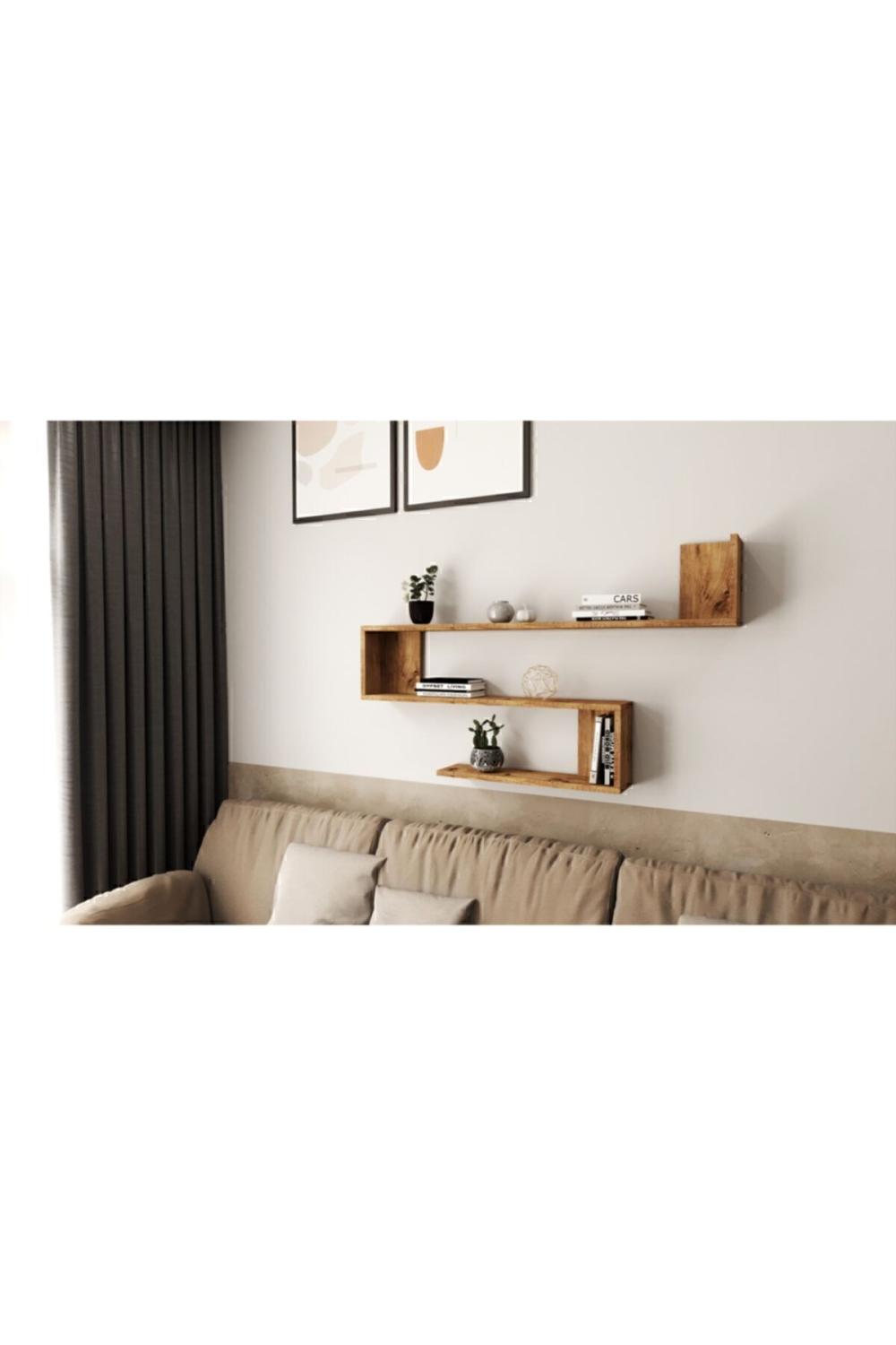 Wall R10 Modern Étagère murale Bibliothèque Atlantik Pin WAL10-A