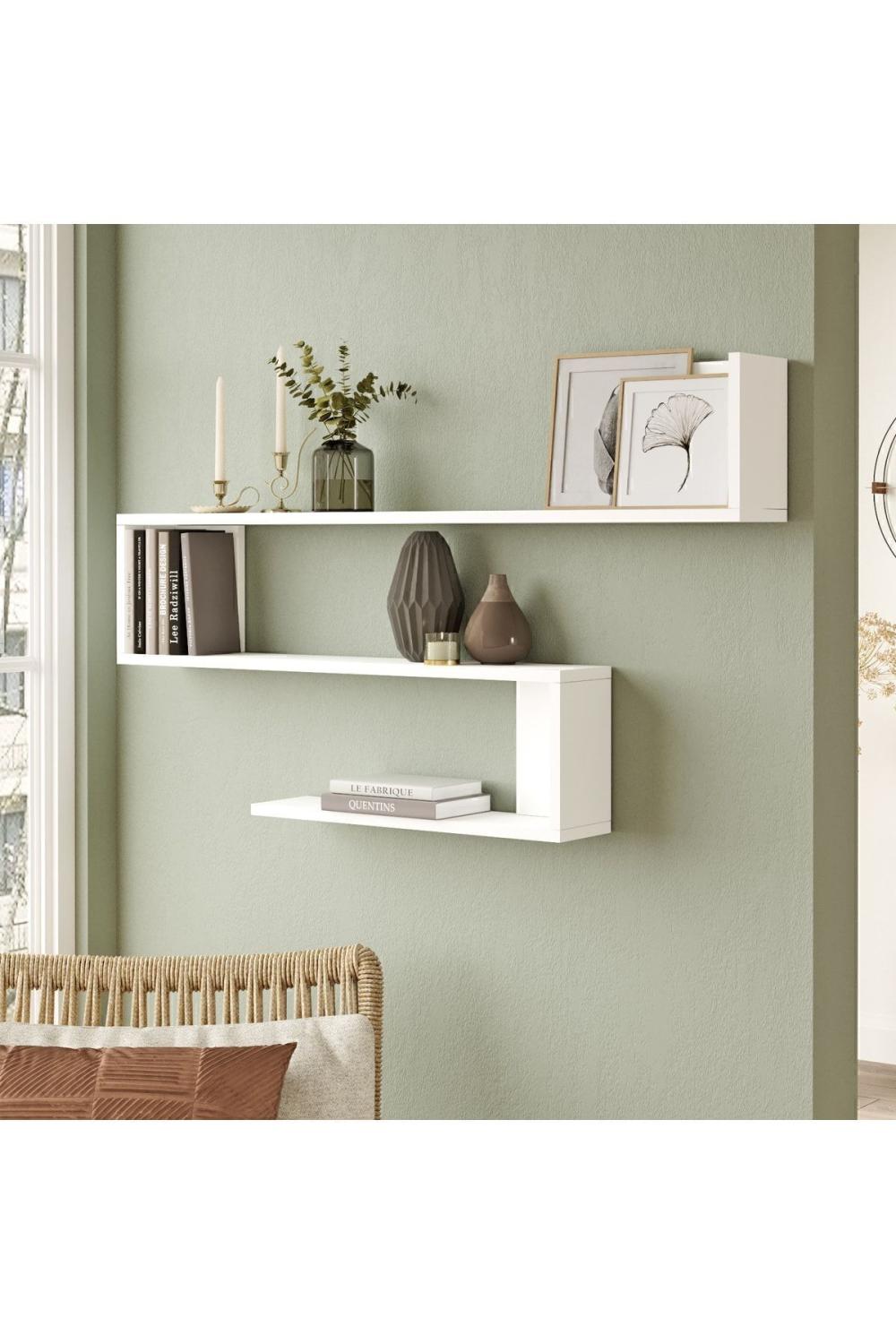 Wall R10 Modern Étagère murale Bibliothèque WAL10-W