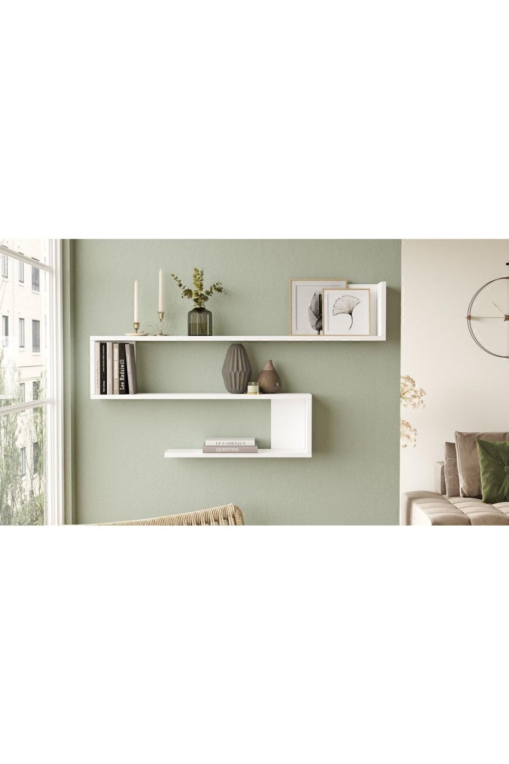 Wall R10 Modern Étagère murale Bibliothèque WAL10-W