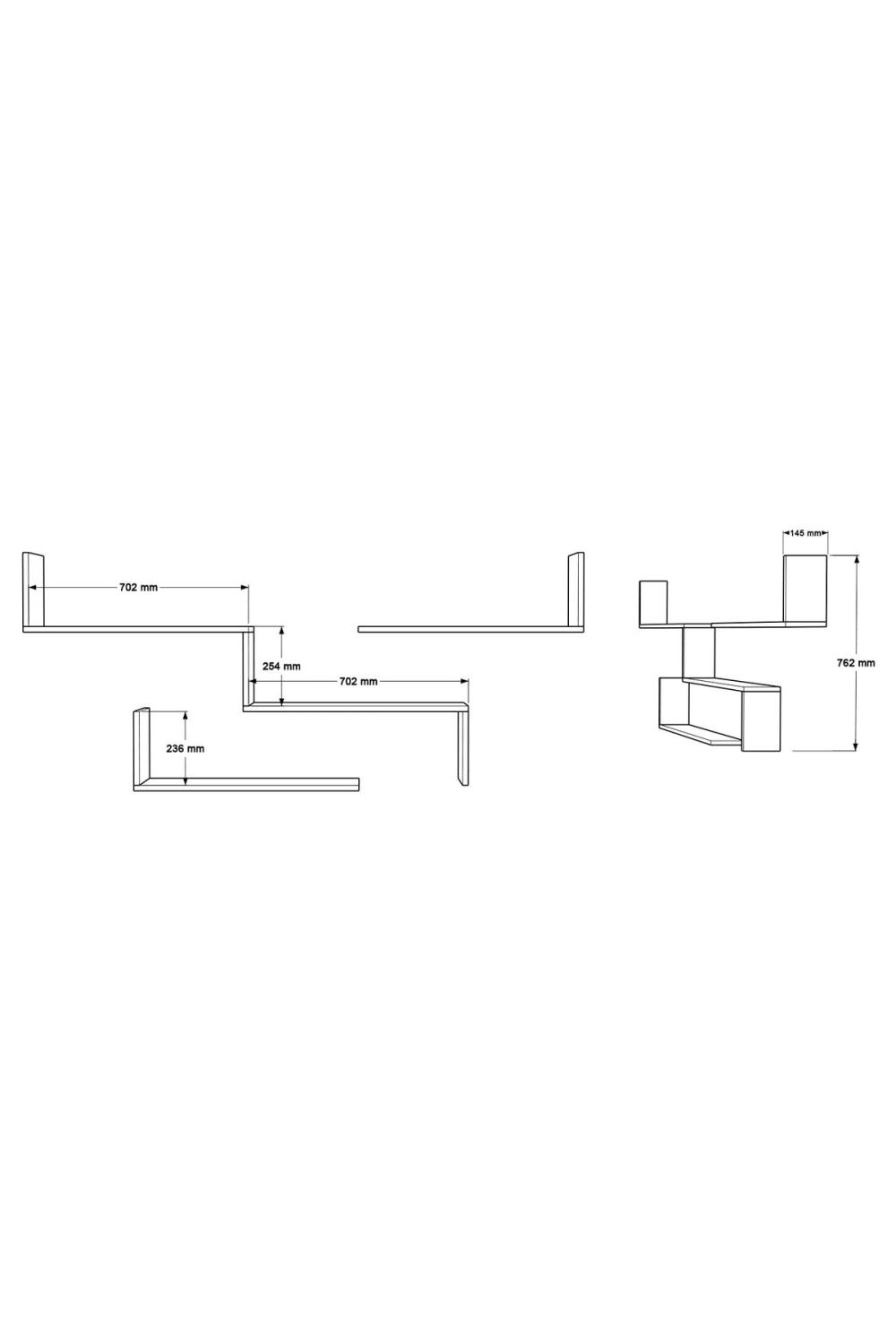Wall 28 Étagère murale Blanc WAL28-W