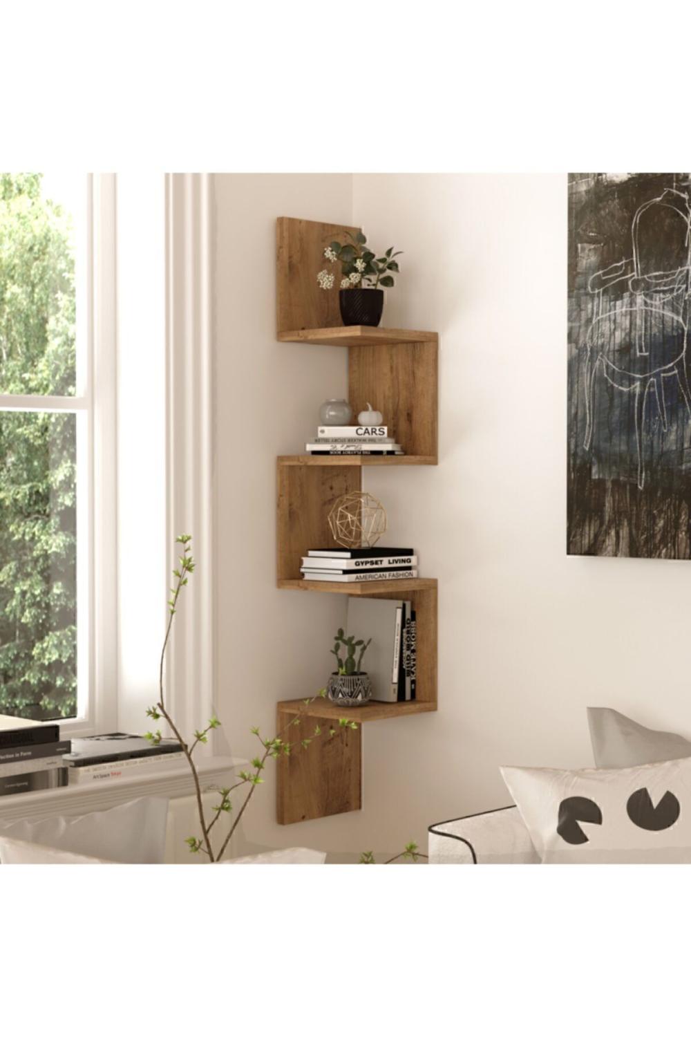Wall R9 Modern Étagère murale Bibliothèque Atlantik Pin WAL9-A