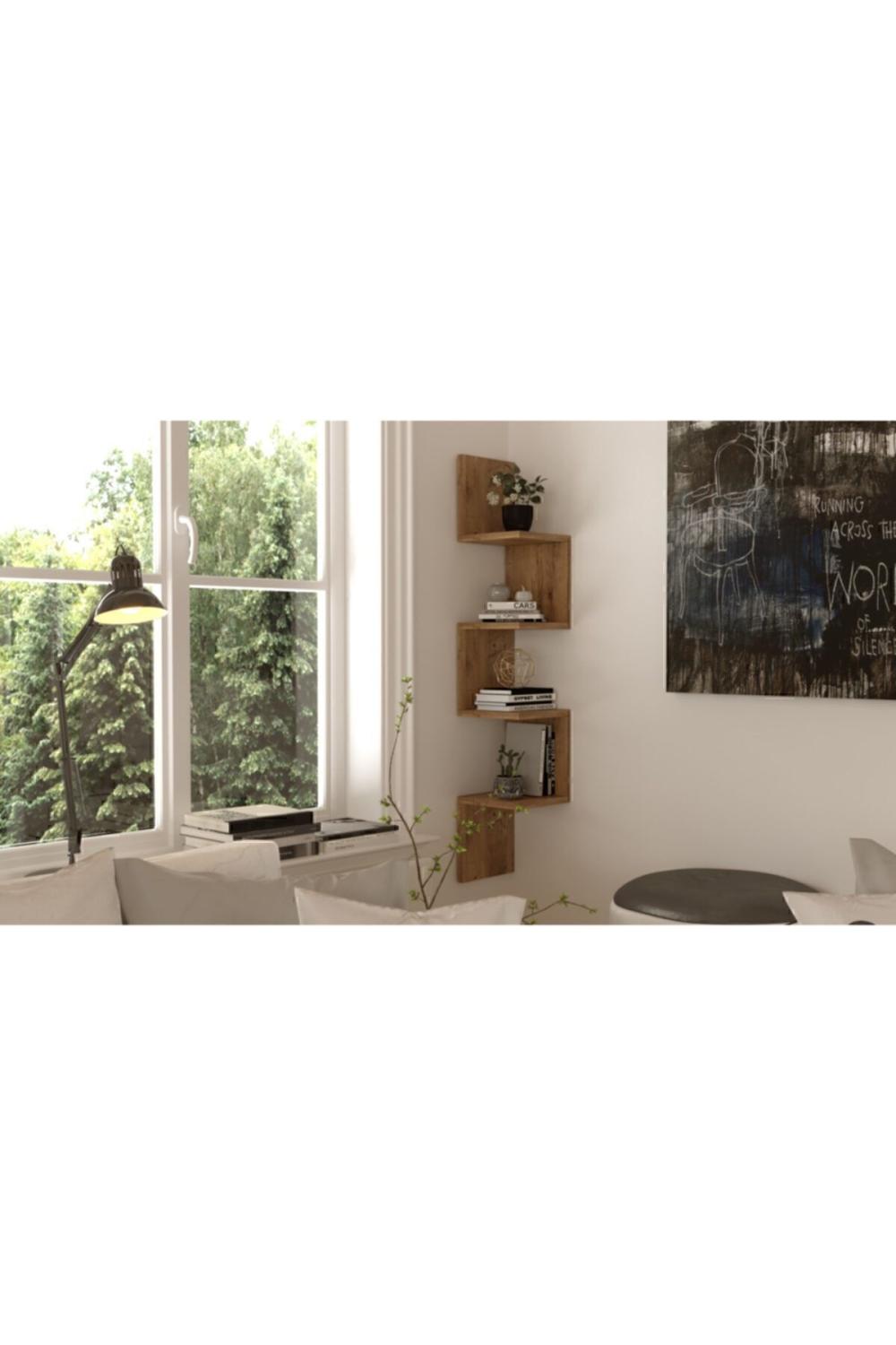 Wall R9 Modern Étagère murale Bibliothèque Atlantik Pin WAL9-A