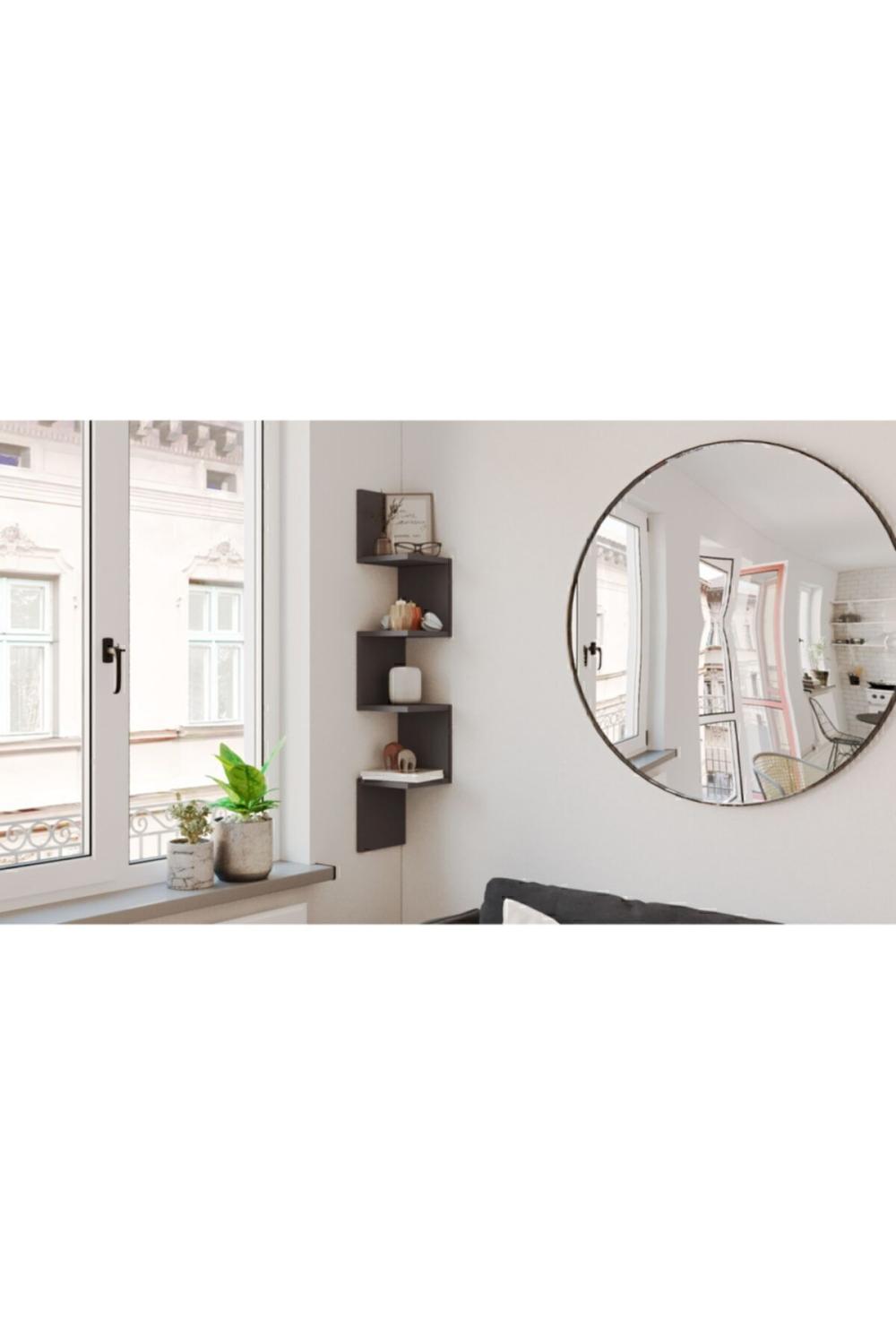 Wall R9 Angle Étagère murale Modern Bibliothèque Anthracite WAL9-AN