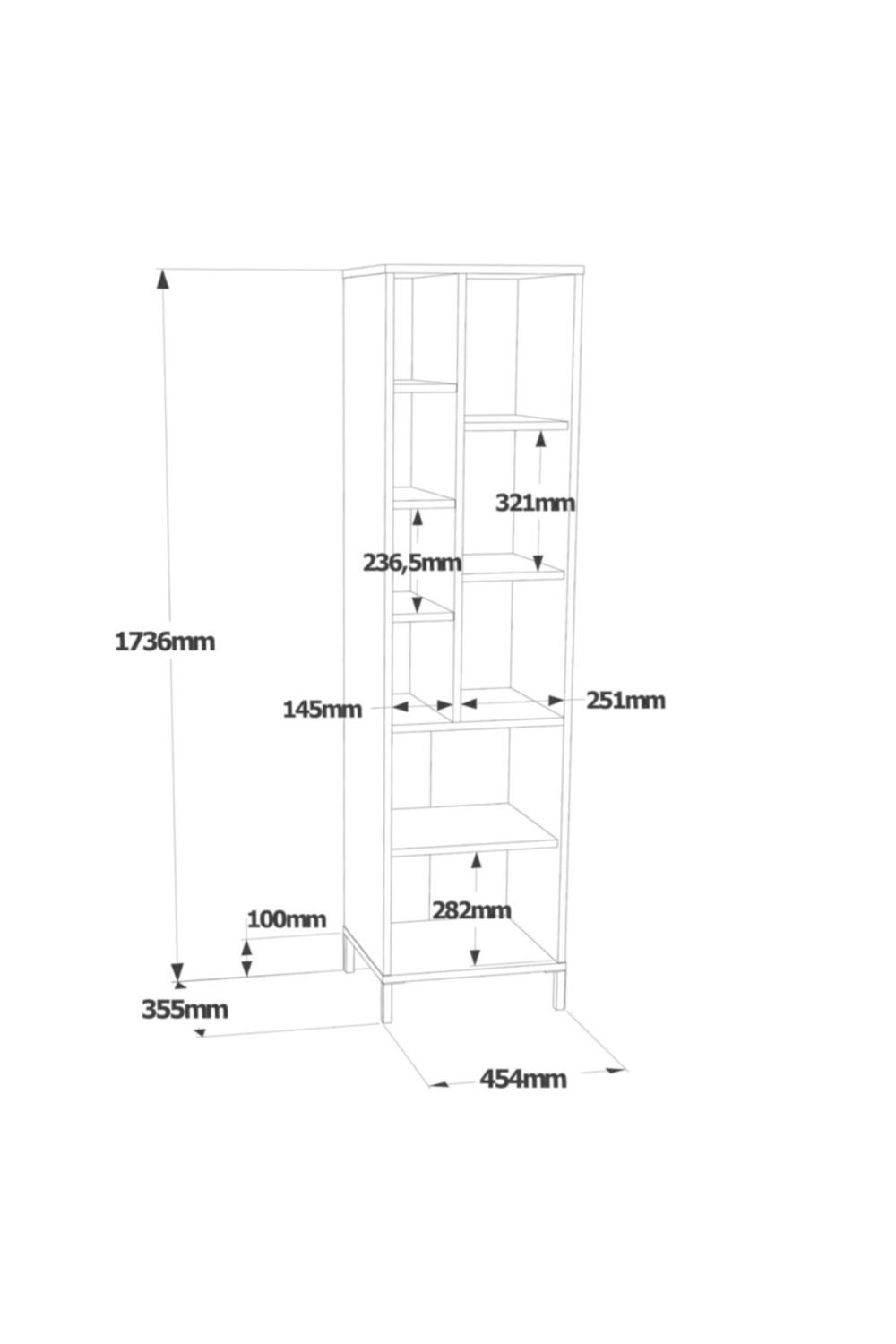 Armoire Polyvalente Wilma / Meuble de Salle de Bain – Blanc WIL2-W