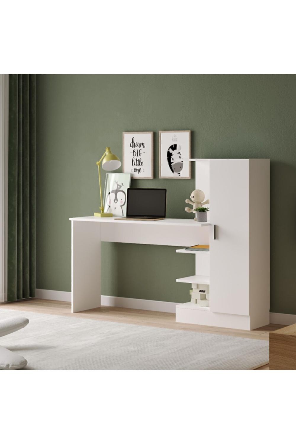 Wose Kitaplıklı Bureau, Çocuk Bureau Blanc WOS2-W